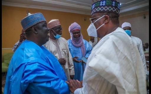PHOTO NEWS: Lawan leads delegation to condole with Senator Naâ€™Allah over sonâ€™s death